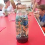 a bubbling lava lamp - one of the things that children make at the Devon Science birthday parties to take home