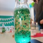 a bubbling lava lamp - one of the things that children make at the Devon Science birthday parties to take home